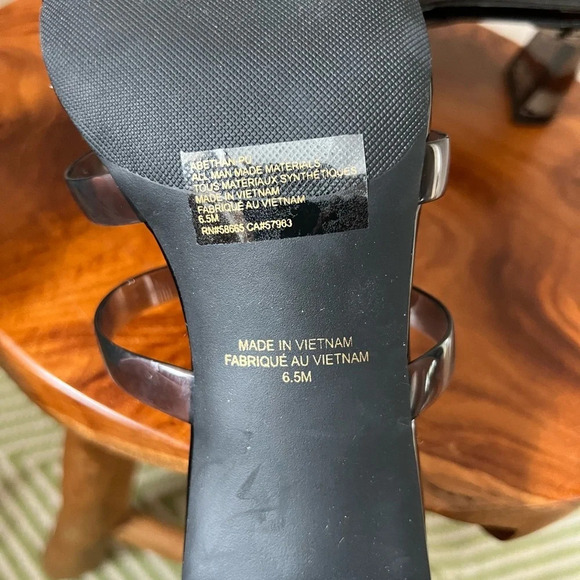 Nordstrom Abound Ethan Strappy Slide Sandal in Black Smoke Size 6.5 - Picture 9 of 11